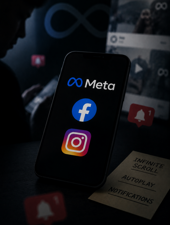 Meta faces a fine of up to $12 billion for engineering Facebook and Instagram to be compulsive.